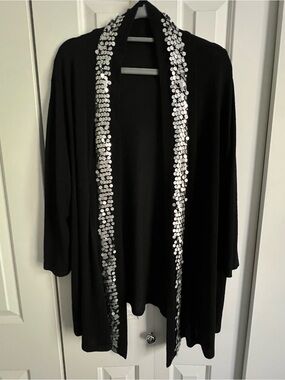 Unbranded 2x beaded open cardigan